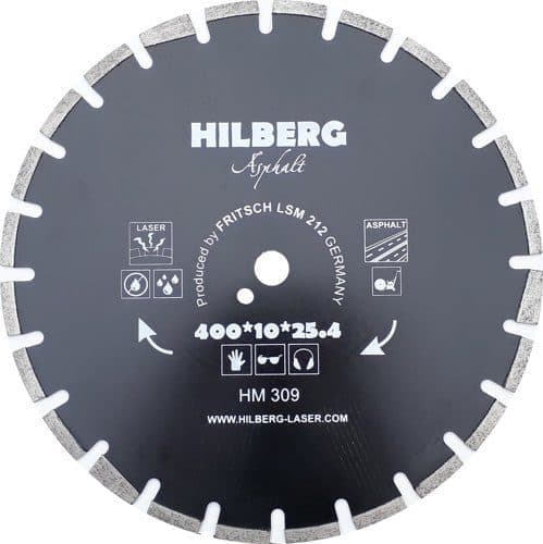 Алмазный диск Hilberg Asphalt Laser O400 мм