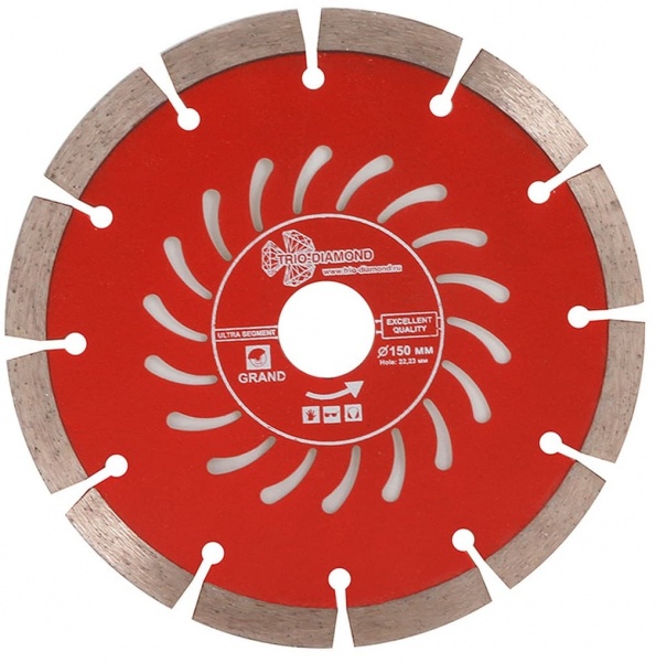 Алмазный диск Trio Diamond Segment Grand Hot press O150 мм