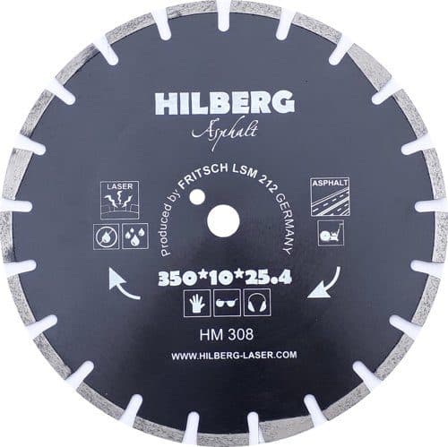 Алмазный диск Hilberg Asphalt Laser O350 мм