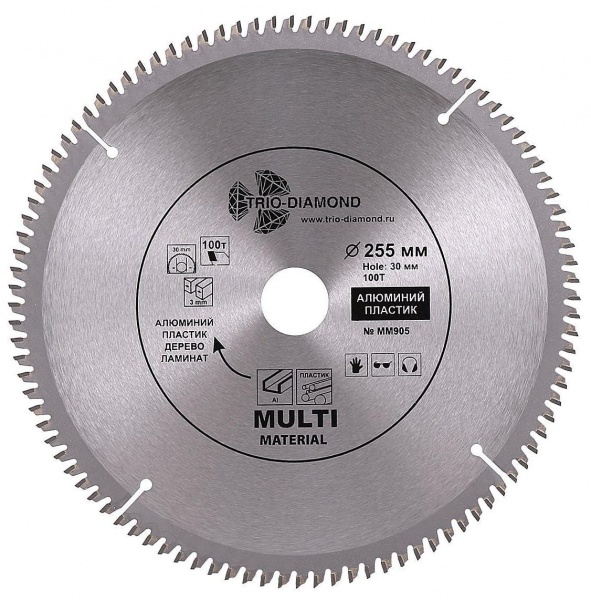 Алмазный диск Trio Diamond Multi Material O255*100T